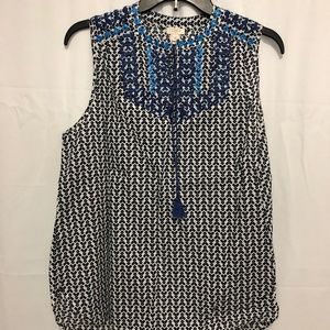 Size 10 EUC J. Crew Tasseled Tank Top